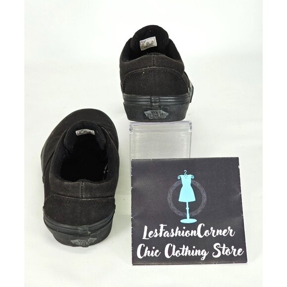 Vans Children Black Canvas Doheny Platform Low Top Sneaker Size 2.5Y  1234 - Picture 6 of 16